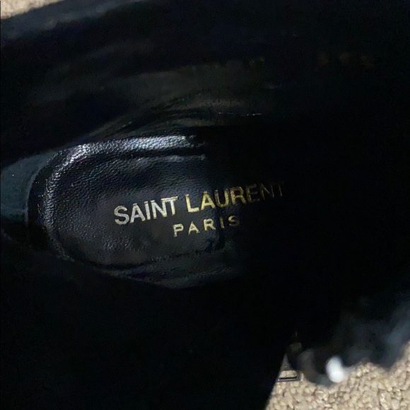 Sexy Saint Laurent studded black ankle boots - Picture 5 of 9